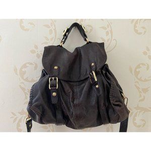 Treesje 100% Leather Butter Soft Hobo Crossbody Handbag